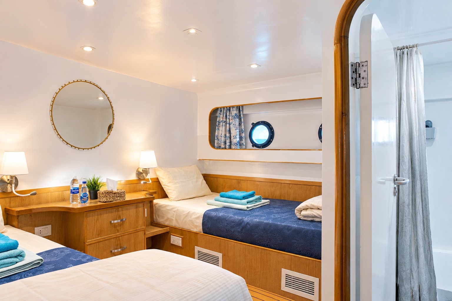 Cabine twin du pont inférieur